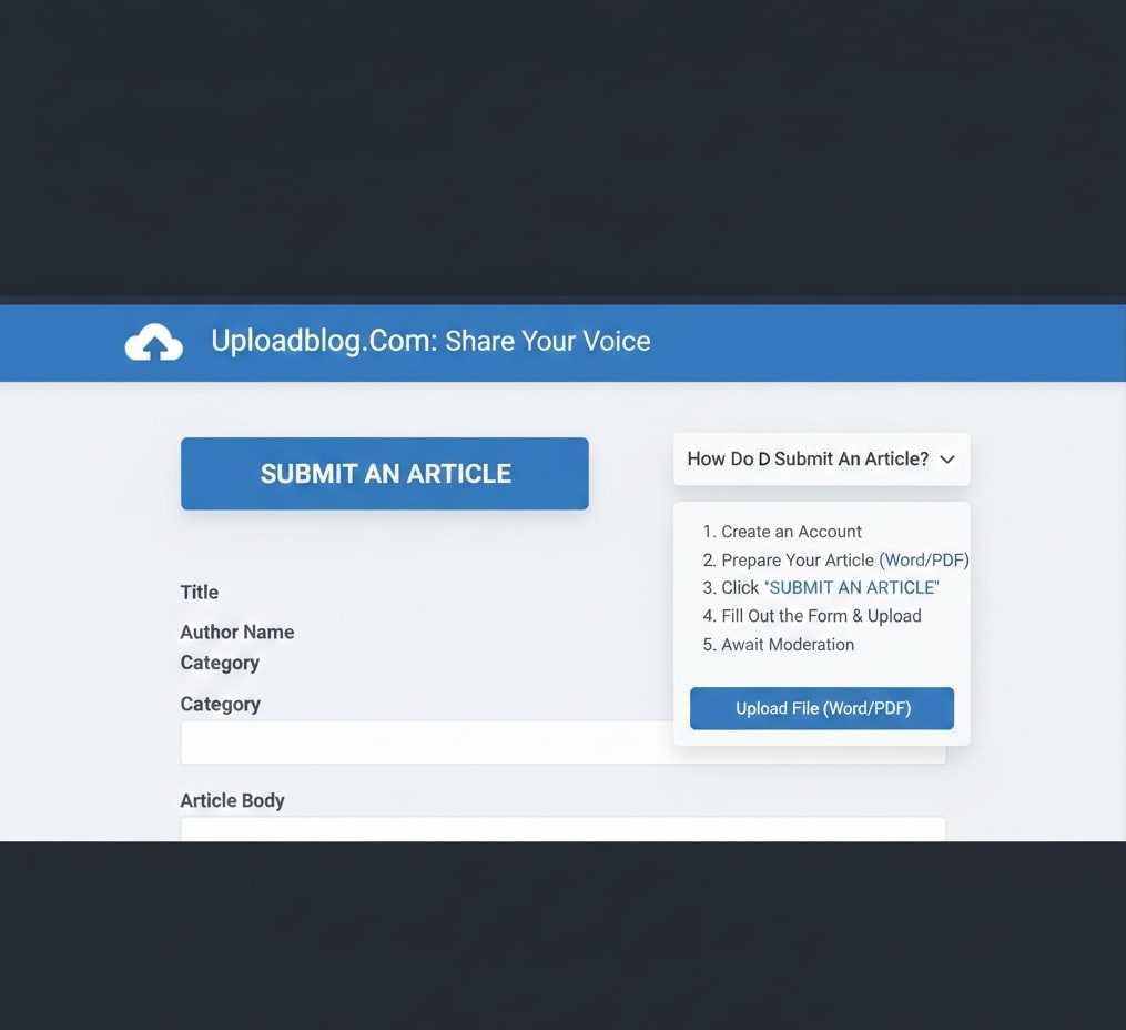 How Do I Submit An Article On Uploadblog.Com